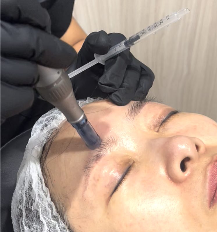 Exosome Microneedling face treatment at Yuna Skin Clinic